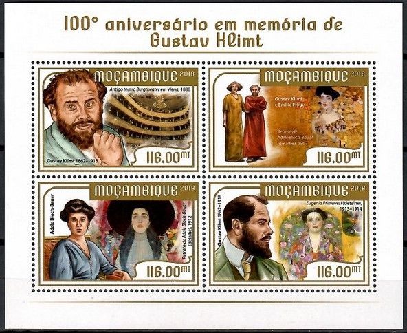 Znaczek Mozambik 2018 Mi ark 9444-9447 Czyste **