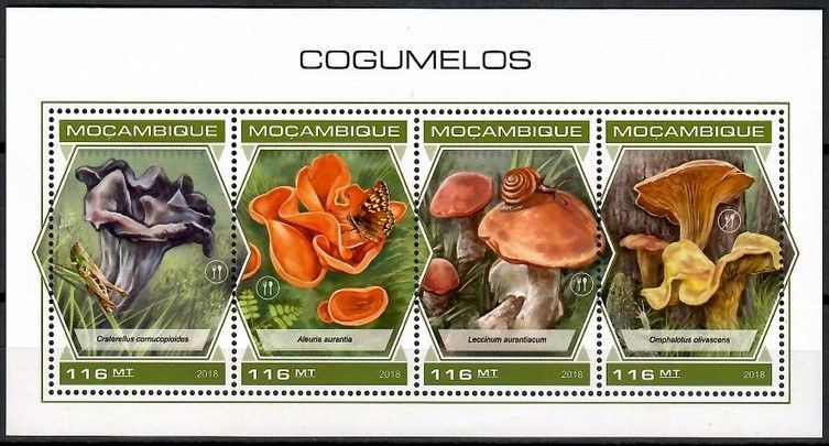 Znaczek Mozambik 2018 Mi ark 9754-9757 Czyste **