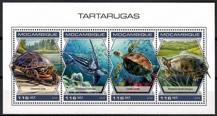 Znaczek Mozambik 2018 Mi ark 9769-9772 Czyste **
