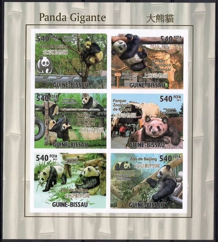 Znaczek Gwinea Bissau 2011 Mi ark 5252-5257B Czyste **