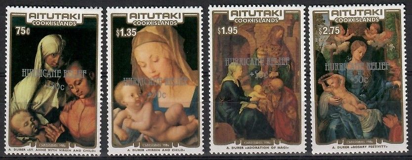 Znaczek Aitutaki 1987 Mi 609+612+614+618 Czyste **