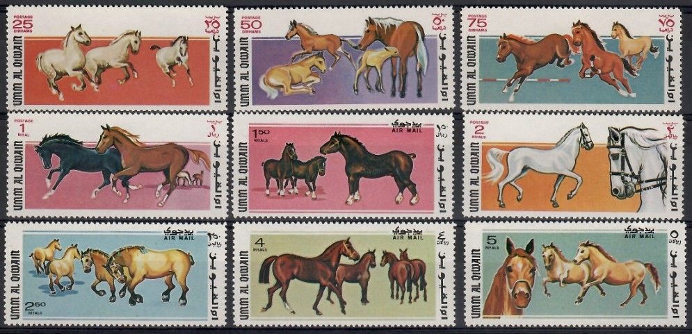 Znaczek Umm Al Qiwain 1969 Mi 314-322 Czyste **