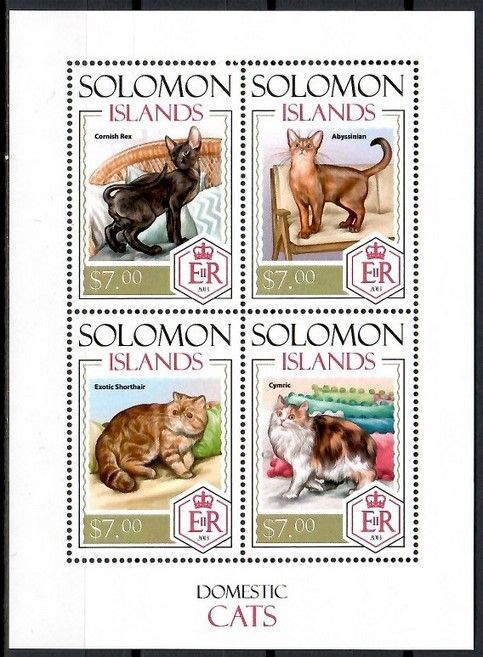 Znaczek Wyspy Salomona 2014 Mi ark 2327-2330 Czyste **