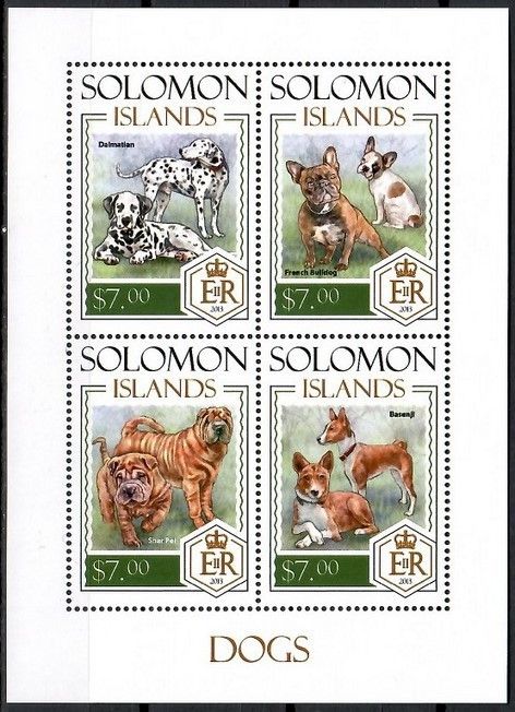 Znaczek Wyspy Salomona 2014 Mi ark 2332-2335 Czyste **