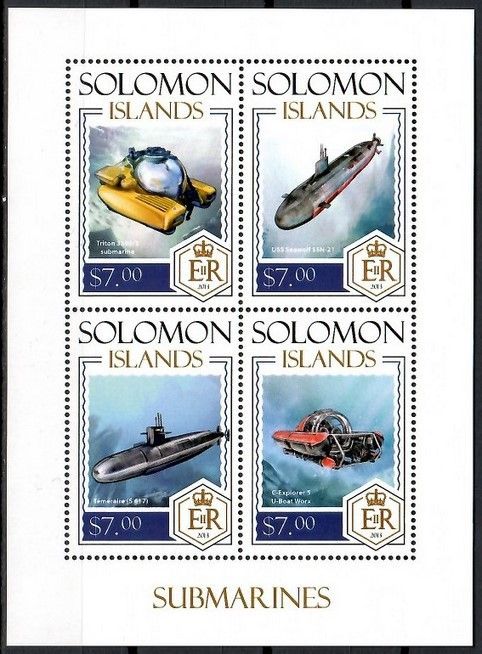 Znaczek Wyspy Salomona 2014 Mi ark 2347-2350 Czyste **