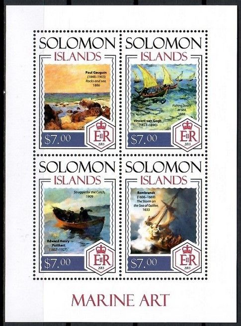 Znaczek Wyspy Salomona 2014 Mi ark 2402-2405 Czyste **