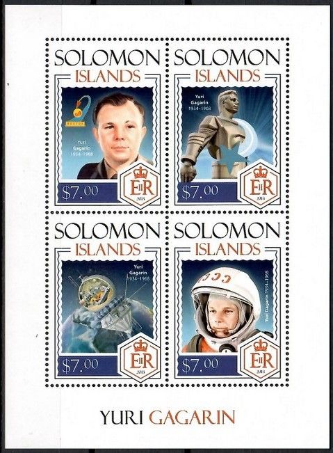 Znaczek Wyspy Salomona 2014 Mi ark 2457-2460 Czyste **