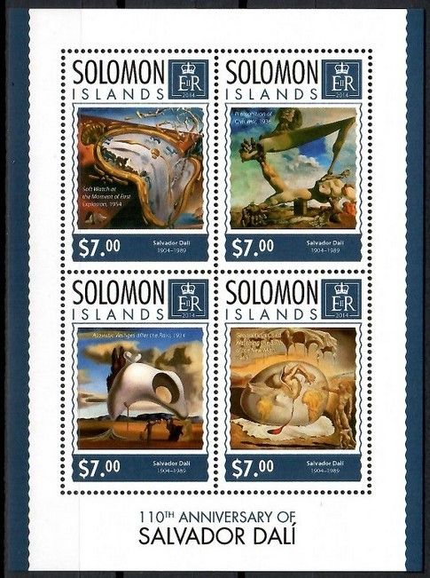 Znaczek Wyspy Salomona 2014 Mi ark 2517-2520 Czyste **