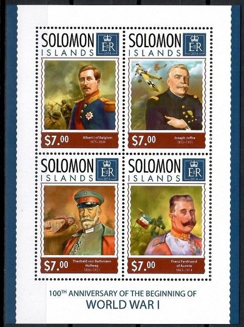 Znaczek Wyspy Salomona 2014 Mi ark 2522-2525 Czyste **