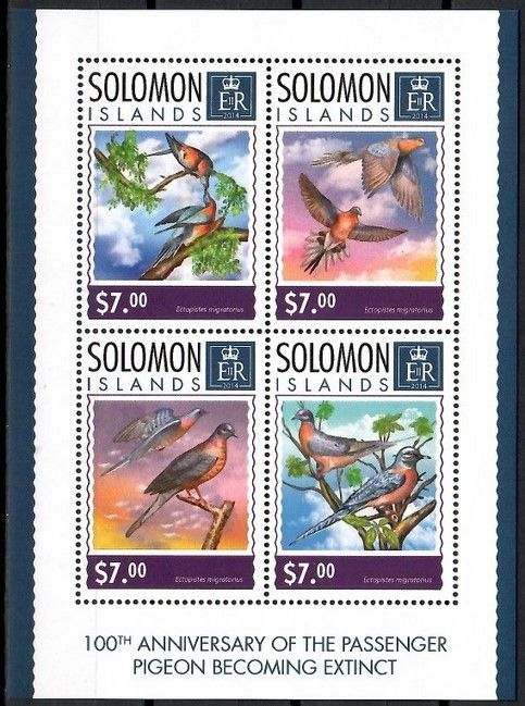 Znaczek Wyspy Salomona 2014 Mi ark 2527-2530 Czyste **