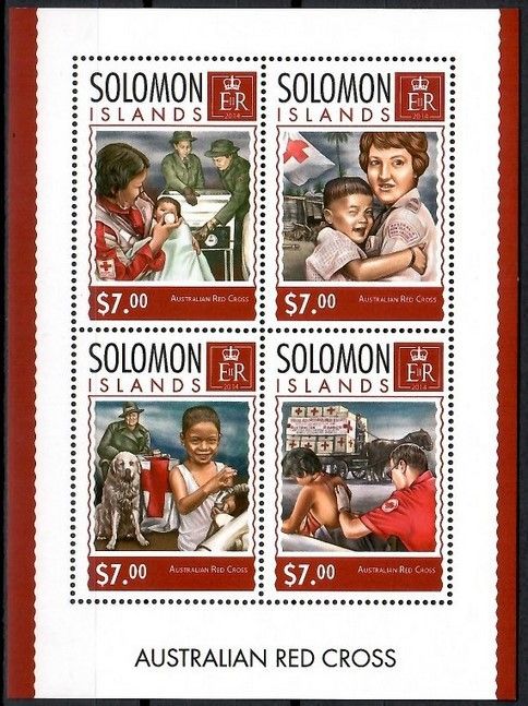 Znaczek Wyspy Salomona 2014 Mi ark 2577-2580 Czyste **