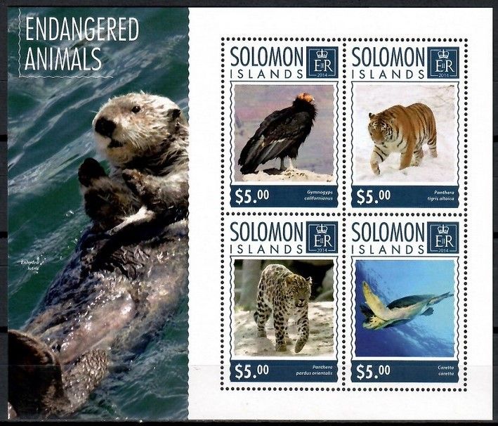 Znaczek Wyspy Salomona 2014 Mi ark 2932-2935 Czyste **