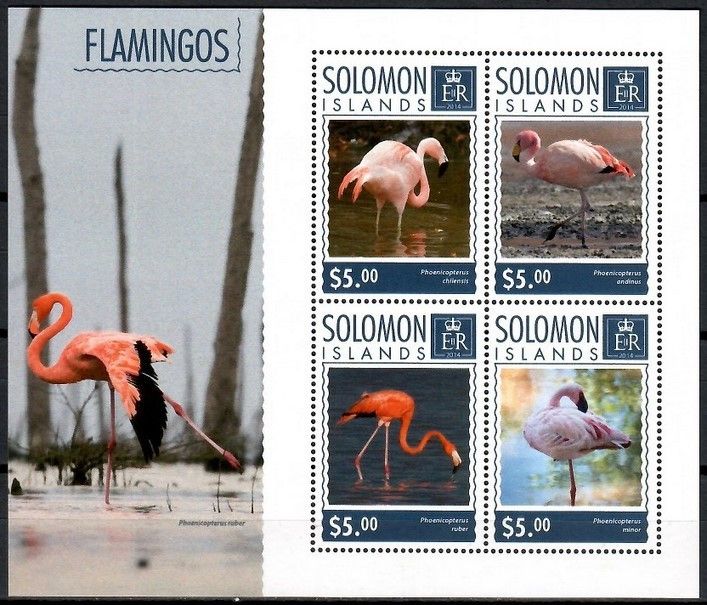 Znaczek Wyspy Salomona 2014 Mi ark 2917-2920 Czyste **