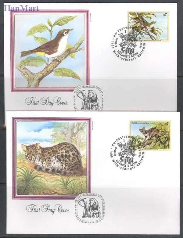 Znaczek Narody Zjednoczone Wiedeń 1994 Mi 162-165 FDC