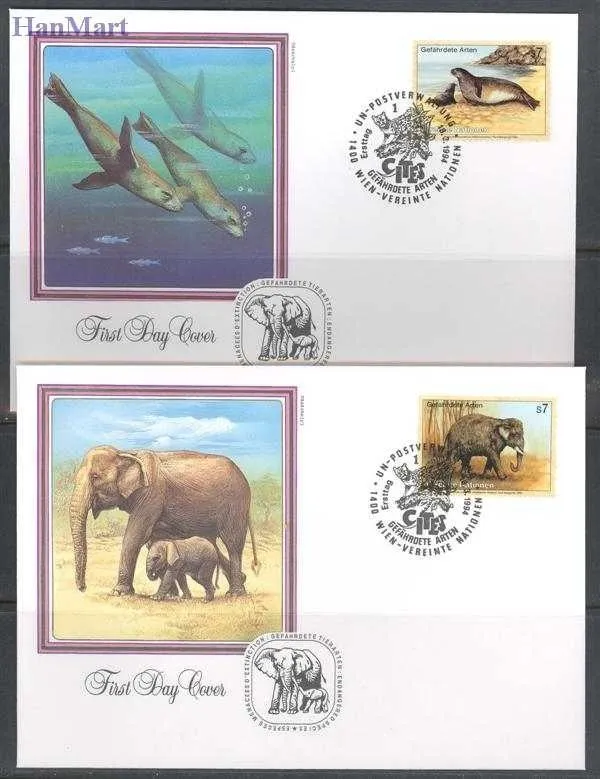 Znaczek Narody Zjednoczone Wiedeń 1994 Mi 162-165 FDC