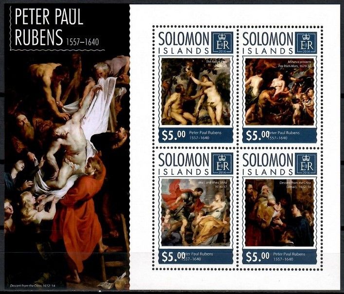 Znaczek Wyspy Salomona 2014 Mi ark 2972-2975 Czyste **