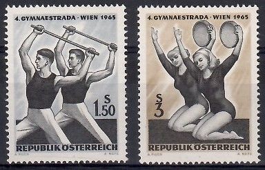 Znaczek Austria 1965 Mi 1190-1191 Czyste **