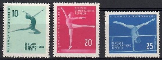 Znaczek NRD / DDR 1961 Mi 830-832 Czyste **
