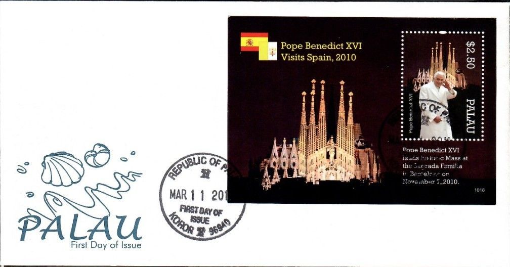 Znaczek Palau 2011 Mi bl 234 FDC