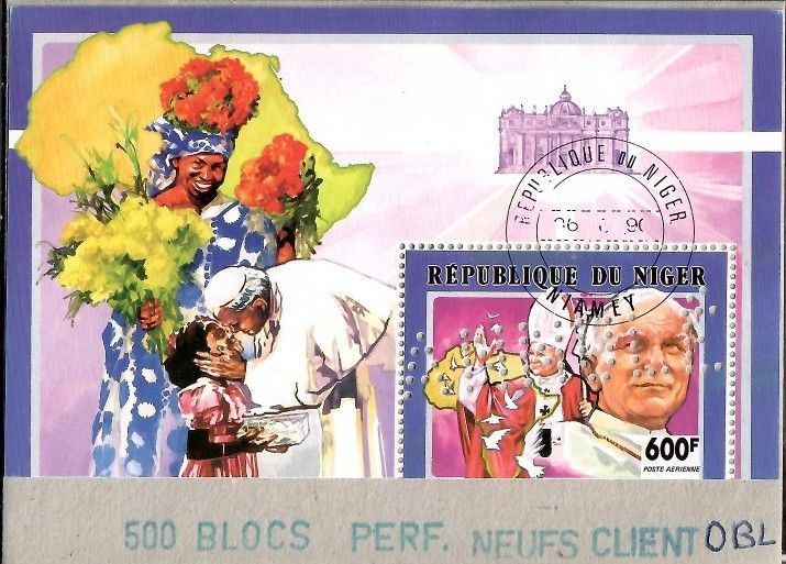 Znaczek Niger 1991 Mi pr bl 69 Stemplowane