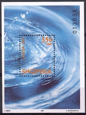 Znaczek Albania 2001 Mi bl 130 Czyste **