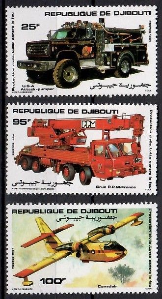 Znaczek Dżibuti 1984 Mi 417-419 Czyste **