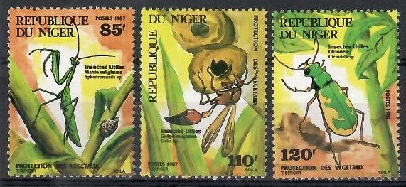 Znaczek Niger 1987 Mi 1008-1010 Czyste **