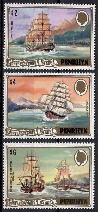 Znaczek Penrhyn 1981 Mi 213-215 Czyste **