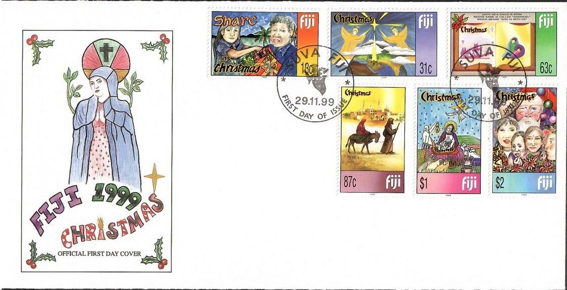 Znaczek Fidżi 1999 Mi 898-903 FDC