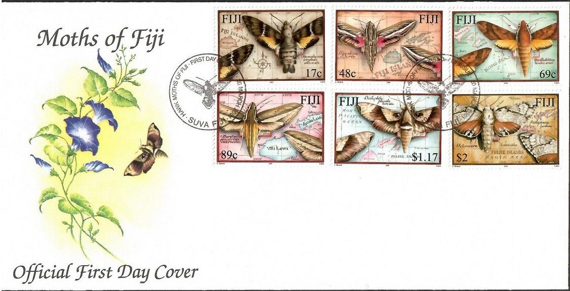 Znaczek Fidżi 2001 Mi 958-963 FDC