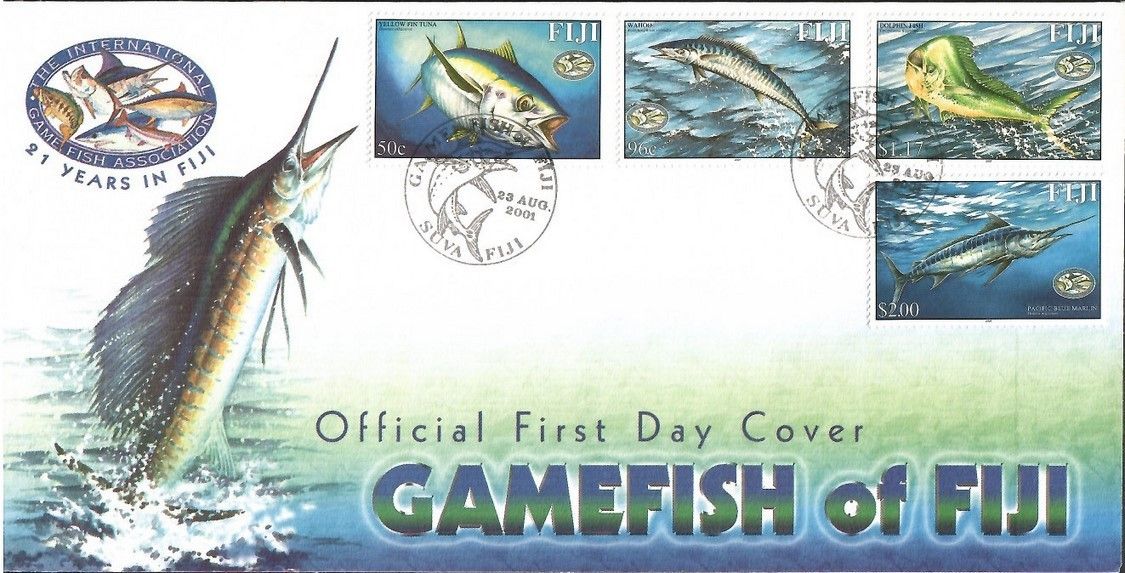 Znaczek Fidżi 2001 Mi 978-981 FDC