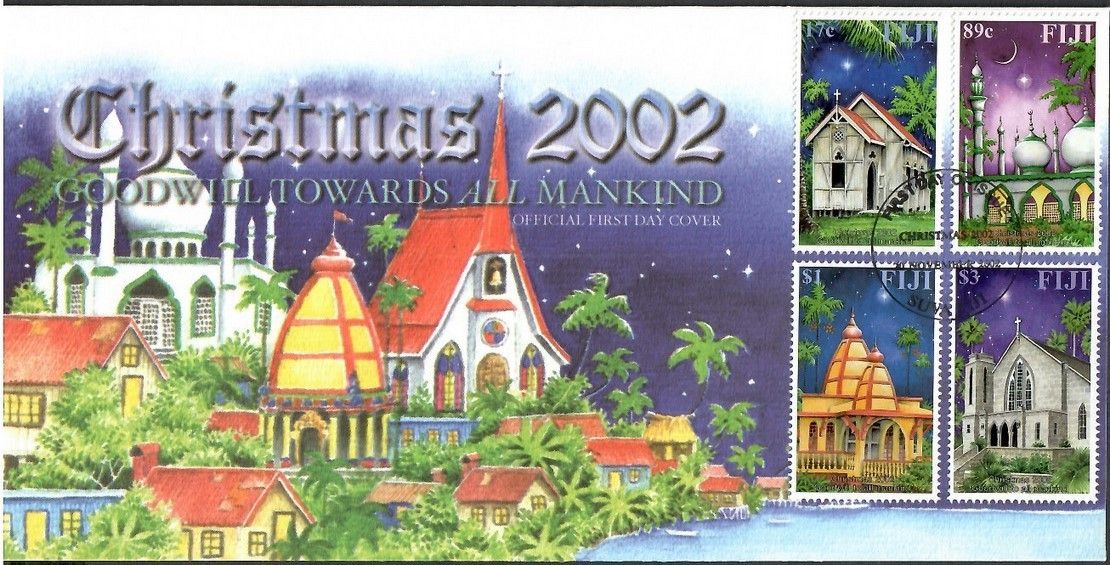 Znaczek Fidżi 2002 Mi 1026-1029 FDC