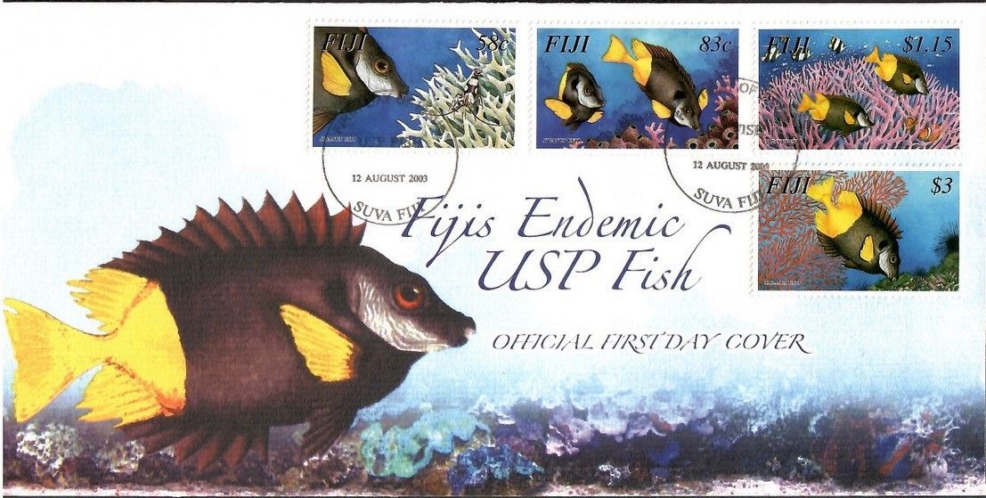 Znaczek Fidżi 2003 Mi 1040-1043 FDC