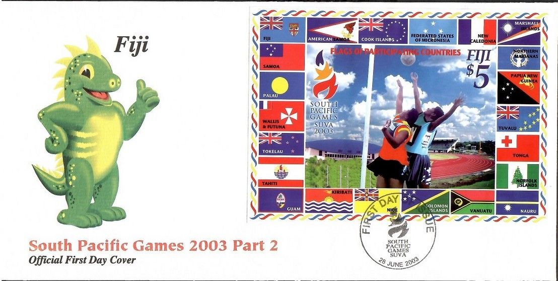 Znaczek Fidżi 2003 Mi bl 42 FDC