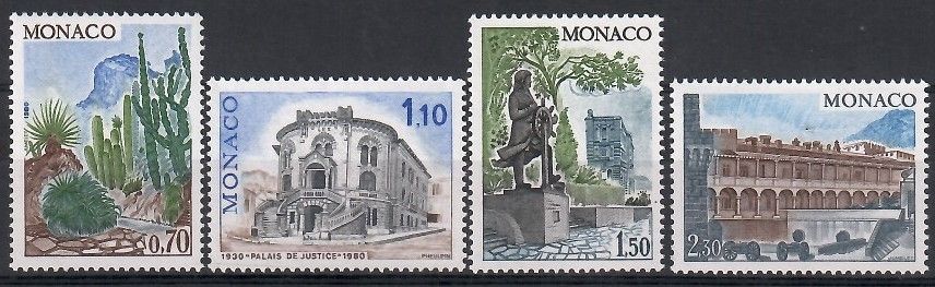 Znaczek Monako 1980 Mi 1406-1409 Czyste **