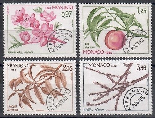 Znaczek Monako 1982 Mi 1516-1519 Czyste **