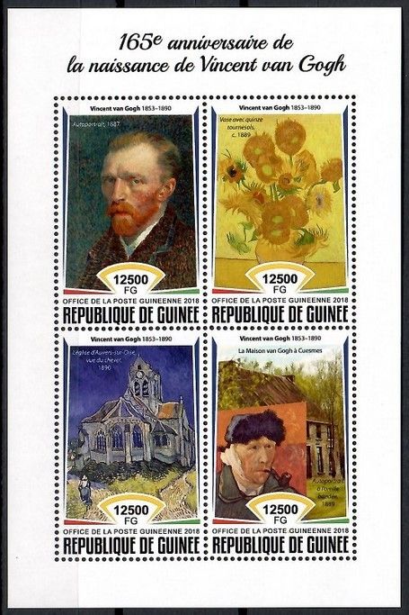 Znaczek Gwinea 2018 Mi ark 13105-13108 Czyste **