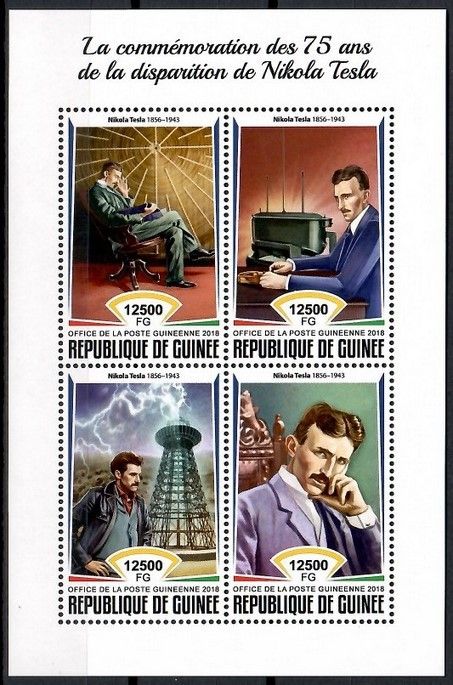 Znaczek Gwinea 2018 Mi ark 13130-13133 Czyste **