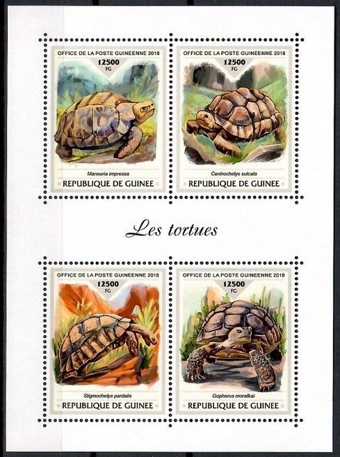 Znaczek Gwinea 2018 Mi ark 13215-13218 Czyste **