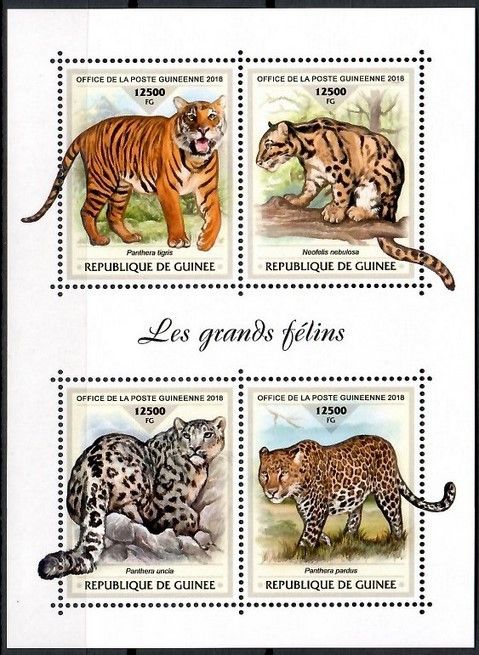 Znaczek Gwinea 2018 Mi ark 13235-13238 Czyste **