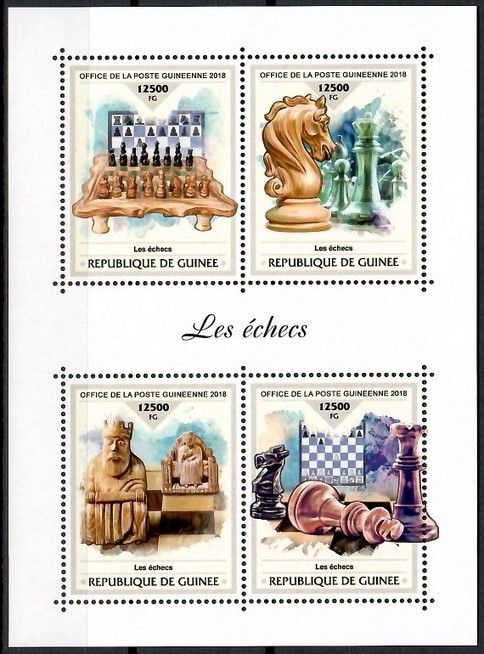 Znaczek Gwinea 2018 Mi ark 13295-13298 Czyste **