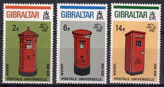 Znaczek Gibraltar 1974 Mi 310-312 Czyste **