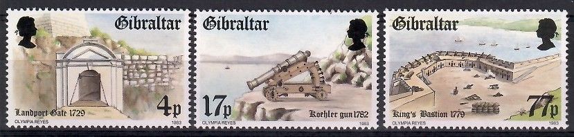 Znaczek Gibraltar 1983 Mi 469-471 Czyste **