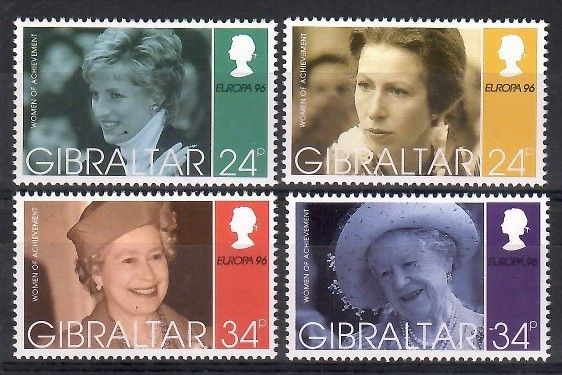Znaczek Gibraltar 1996 Mi 755-758 Czyste **
