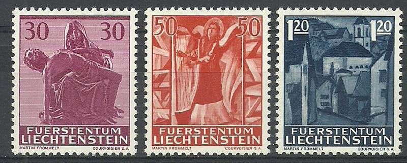 Znaczek Liechtenstein 1962 Mi 424-426 Czyste **