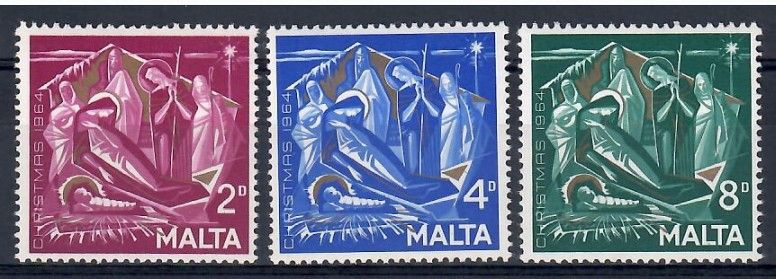 Znaczek Malta 1964 Mi 298-300 Czyste **