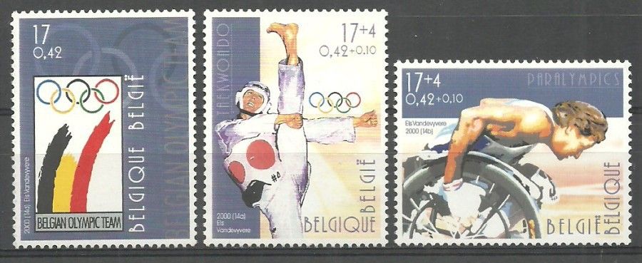Znaczek Belgia 2000 Mi 2959-2961 Czyste **