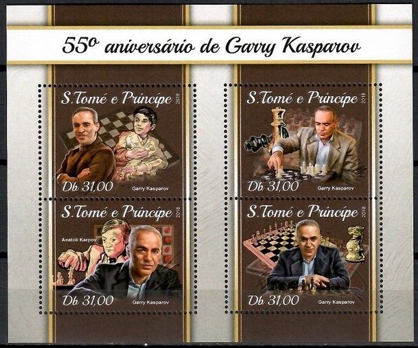 Znaczek Wyspy Św. Tomasza i Książęca 2018 Mi ark 7593-7596 Czyste **