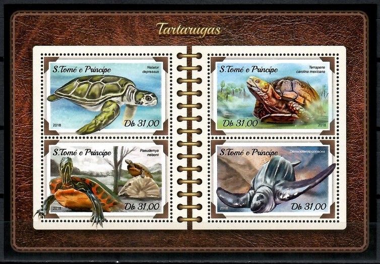 Znaczek Wyspy Św. Tomasza i Książęca 2018 Mi ark 7623-7626 Czyste **