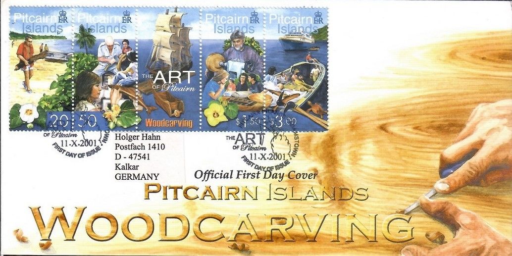 Znaczek Pitcairn 2001 Mi adr 592-595 FDC